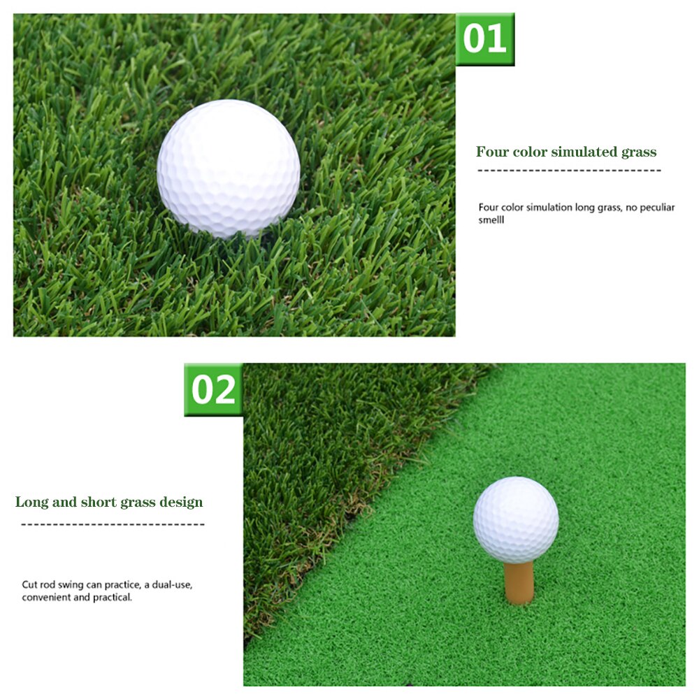TTYGJ Mini Golf Hitting Mat Indoor Portable Training Mat Golf Practice Grass for Ourdoor home Golf Game use