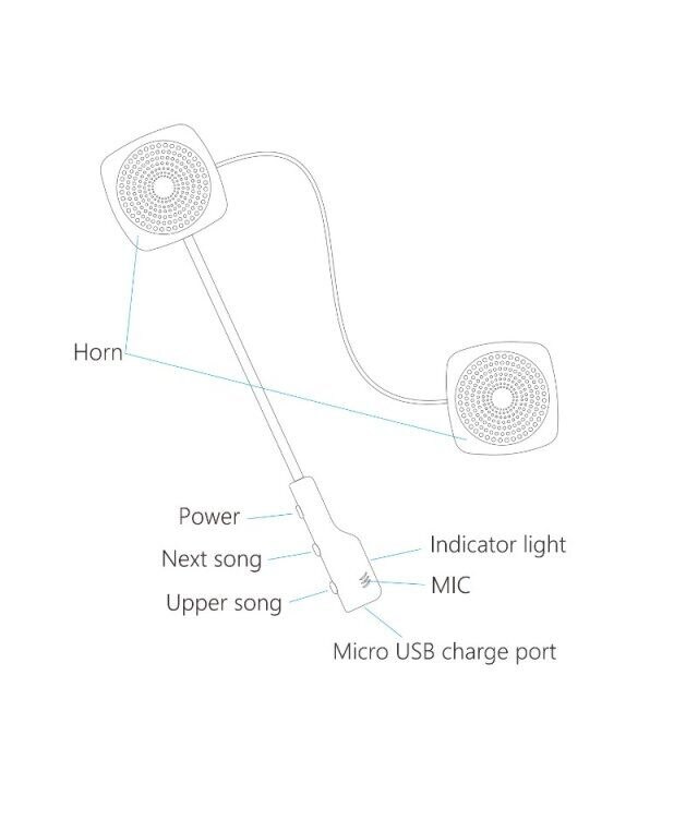 Mh04 motorcykel bluetooth hjälm headset märke uppgradering bluetooth headset svarar automatiskt