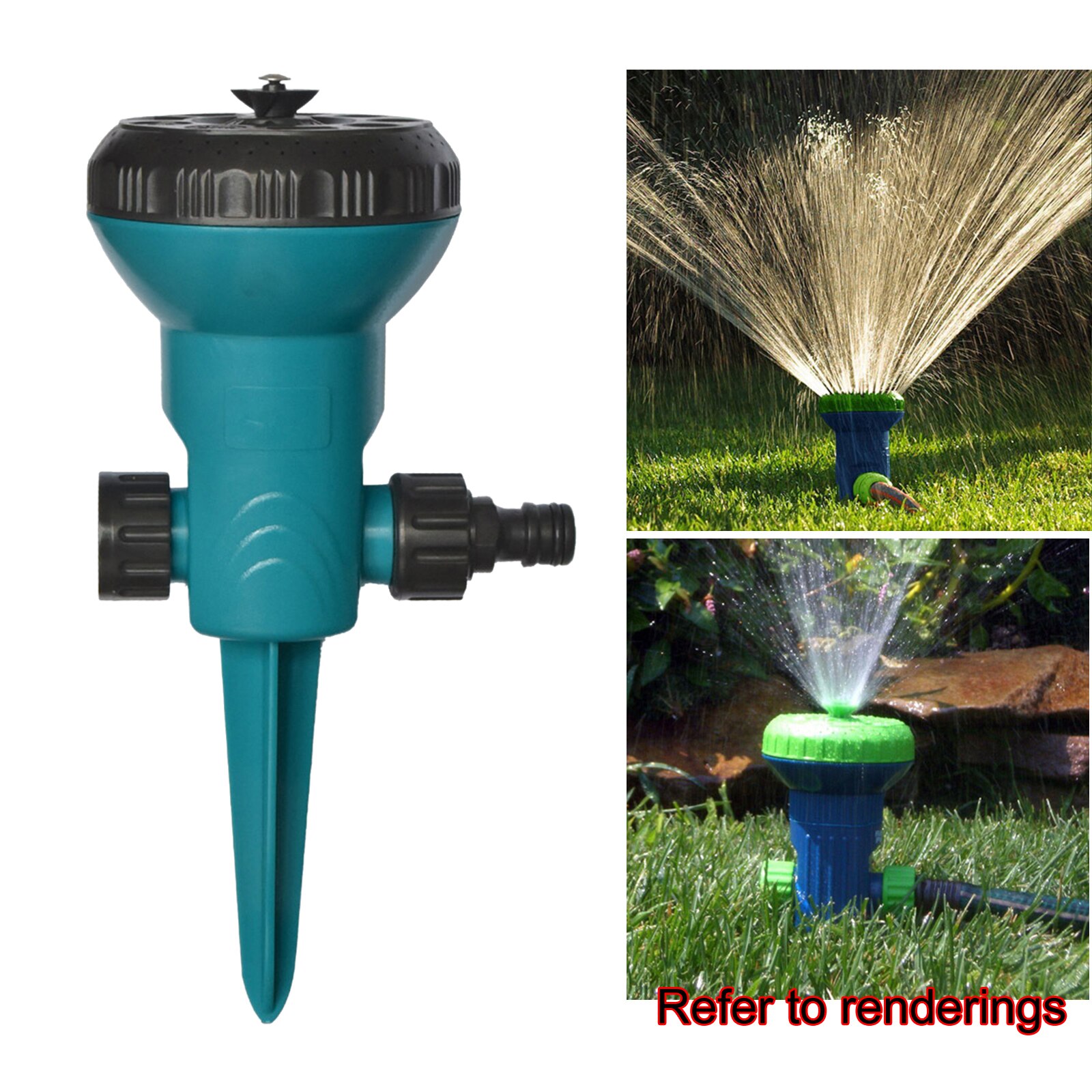 Adjustable Water Sprinklers Rotating Irrigation System for Home Gardening