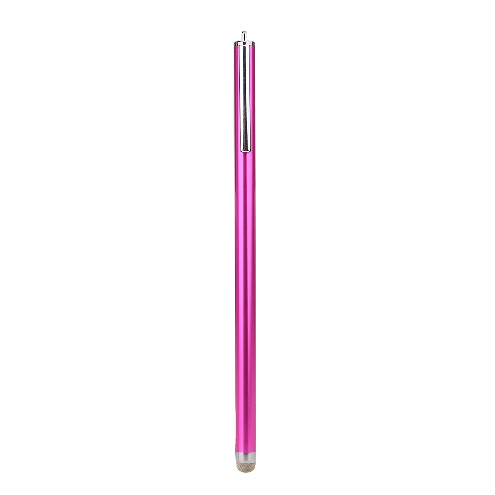 1 pièces universel métal Mini stylet tactile capacitif pour téléphone tablette ordinateur portable/appareils à écran tactile capacitif: Pink