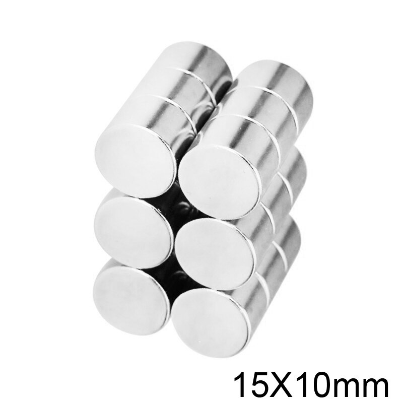 2/5/10/20/30 stk 15 x 10 mm kraftige neodymmagneter 15mm*10mm permanente runde magneter 15 x 10mm kraftige magnetiske magneter 15*10