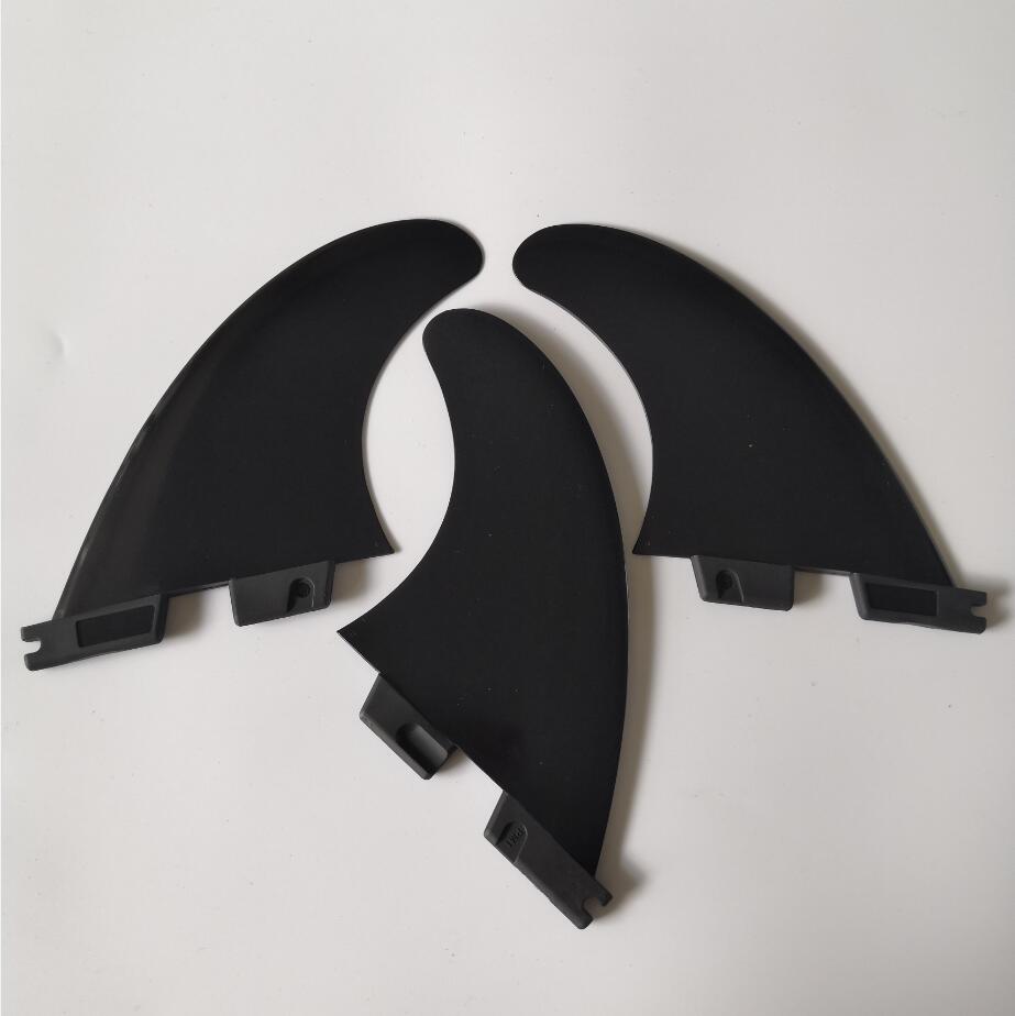 Plastic G5 FCS II Black Surfboard Fins Shortboard Surf Fins For Surfing Top FCS 2 surfboard fins: No logo black