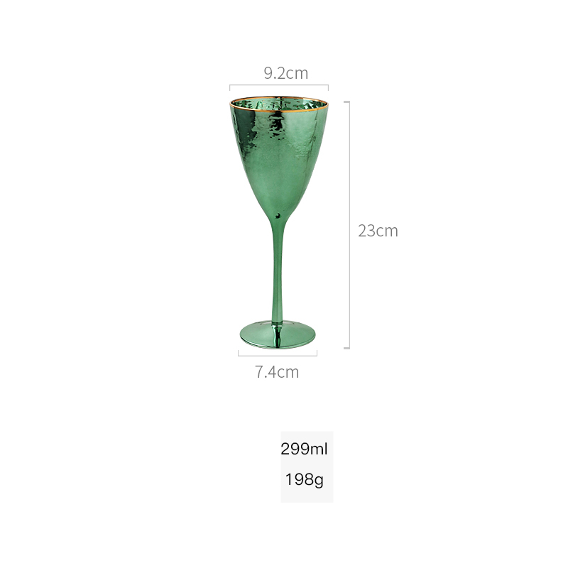 Phnom penh glas bägare grön nordisk lyx dricksglas hammare frukost mjölkkopp champagneglas: G