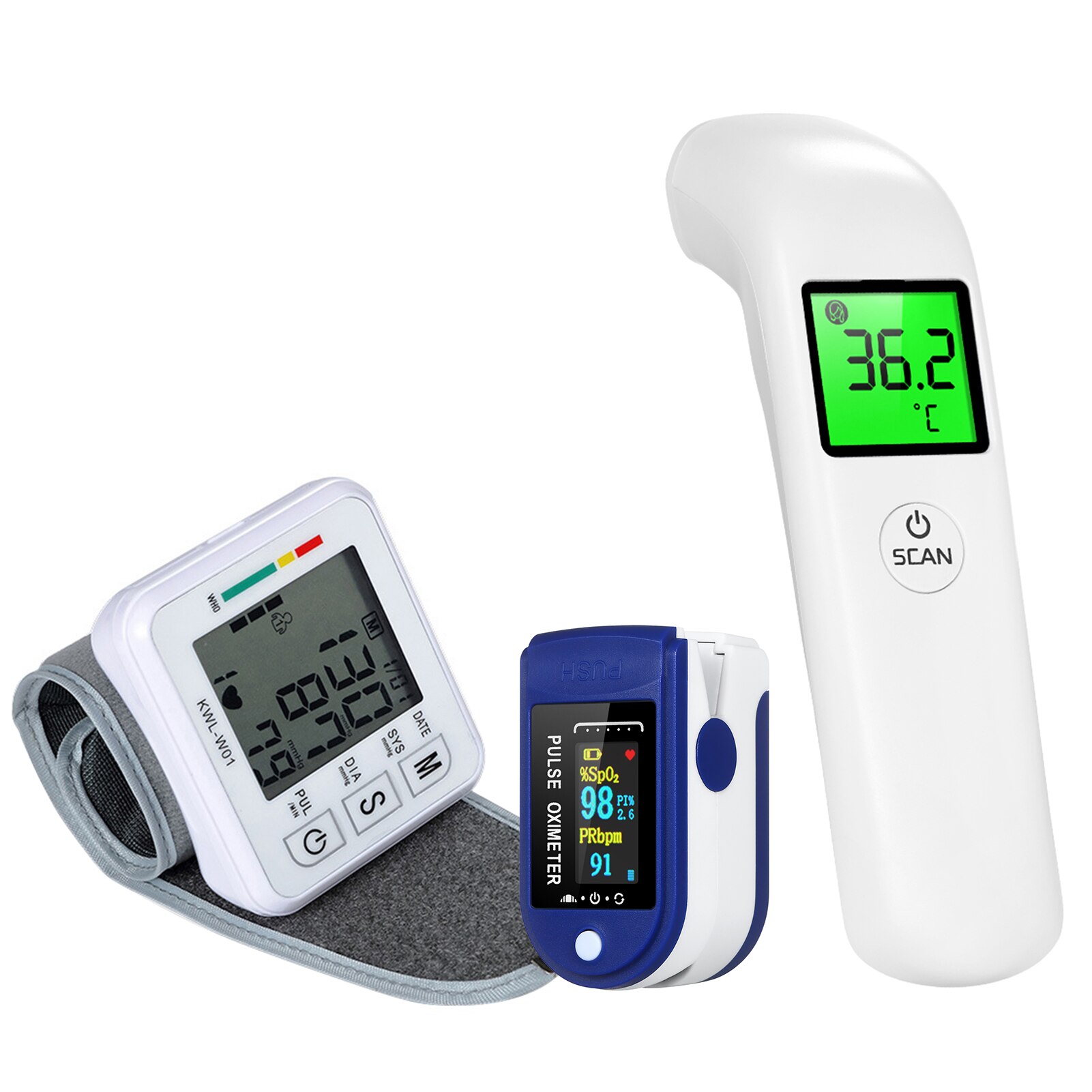 Blood Oxygen Tonometer Blood Pressure Monitor pulse oximeter finger Digital Oximeters Oxygen Saturation Monitor Meter Oximetro: Type 6