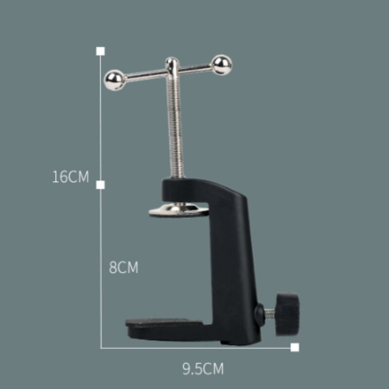 2 Stuks Zware Metalen Tafel Montage Klem Voor Microfoon Suspension Boom Scissor Arm Stand Houder