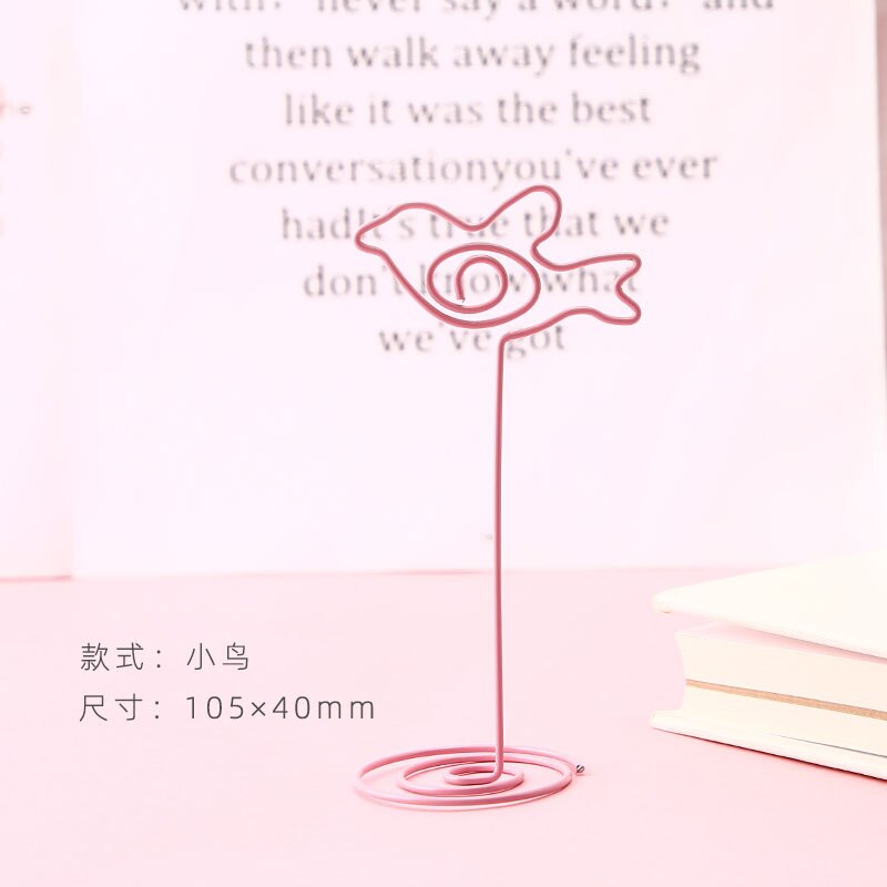 1 pièce de trombone en métal en forme de cœur, motif dessin animé, rose, pour fille, marque-page, papeterie, fournitures scolaires et de bureau: Fesxiaoniao