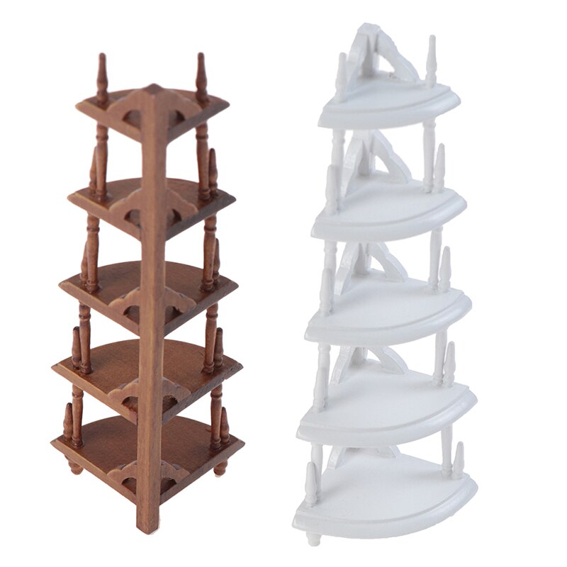 1Pc 1:12 Casa Delle Bambole di Plastica di Legno Scaffale di Metallo Basamento di Fiore Mini Mobili Casa di Bambola di Simulazione Modello di Accessori Per Mobili