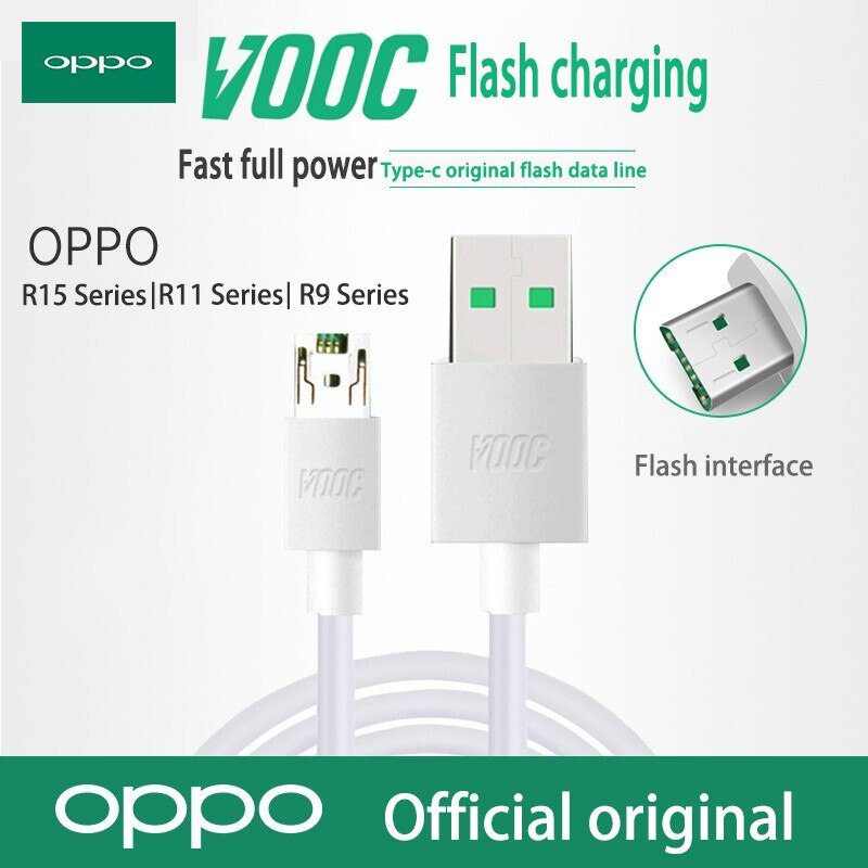 VOOC Flash Fast Charging Micro usb / Type-c Cable Original 5V 4A Fast Charging for OPPO R11 R11s R9s R7s R15 A5s A3s R17 k5: VOOC Micro USB Cable