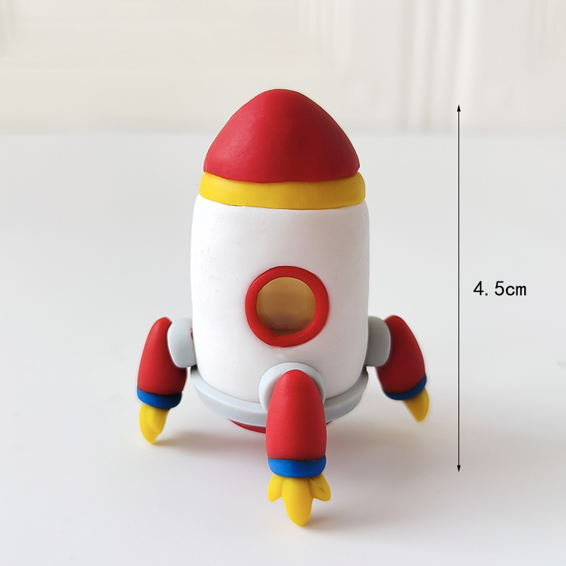 Universo stelle razzo astronauta luna buon compleanno lettera decorazione Cake Topper Dessert per la festa dei bambini regali adorabili per bambini: A6