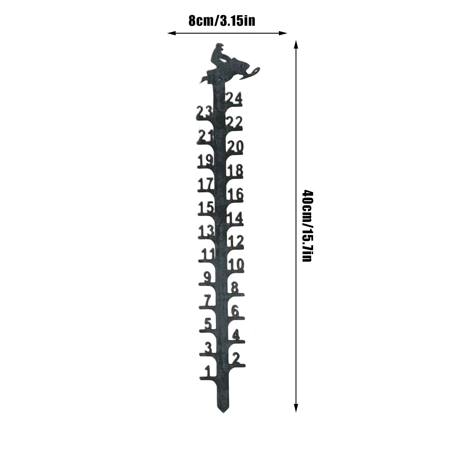 Snow 24 Snow Gauge, Snowmobile Snow Gauge, Handmade Metal Garden Snow Gauge Garden Pile, Rain Gauge Outdoor Decoration
