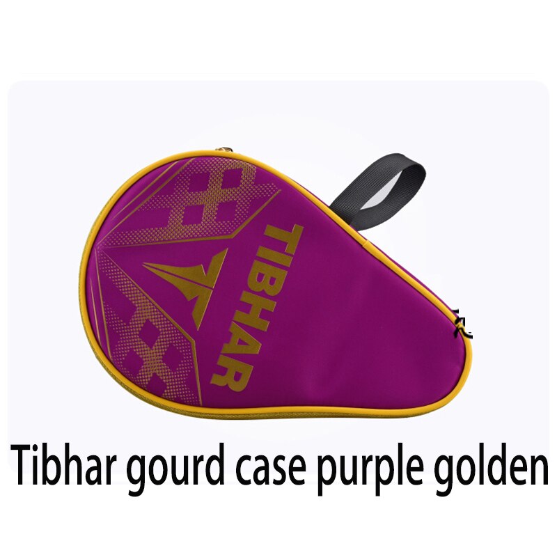 Tibhar – sac de raquettes de Tennis de Table, nouvelle protection carrée pour l'entraînement , ensemble de battes de ping-pong: purple golden