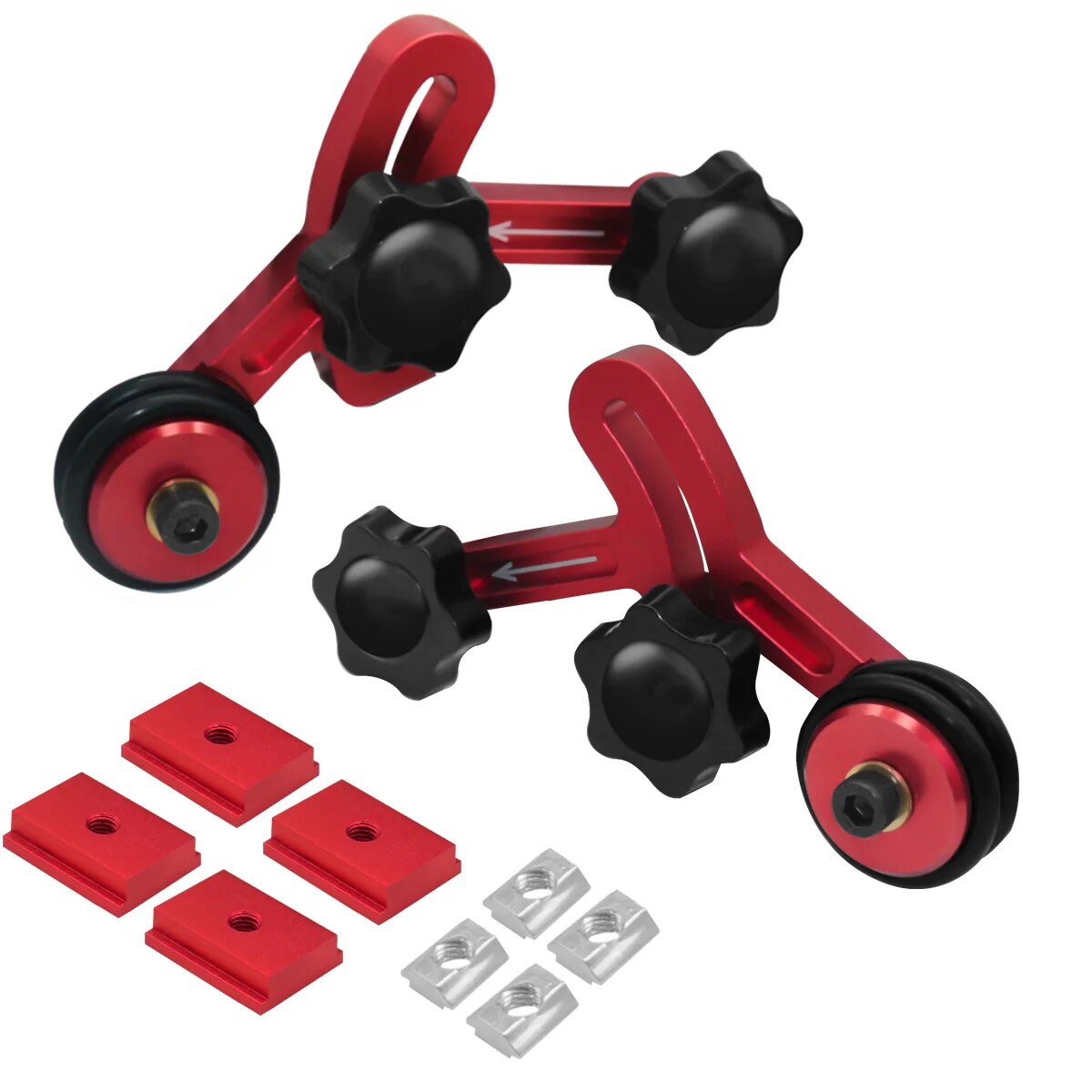 1 Paar Lager walzen vorschub Präzision klar geschnittene Lager führungen Holz bearbeitung Aluminium Feder Loc Board Anti-Rebound-Sicherheits vorschub: Default Title