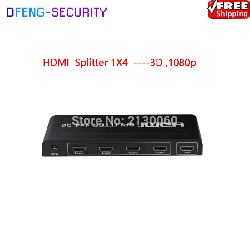 HDMI Splitter 1X4, HDMI Splitter -- V1.4, 4 K X 2 K, 3D