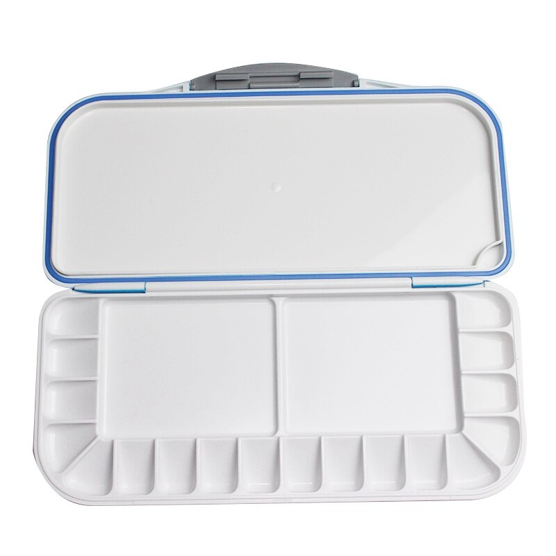 Aquarel Hydraterende Kleur Doos Anti-Lekkage Seal Hydraterende Schets Verf Doos 18 Grid Kleur: Default Title