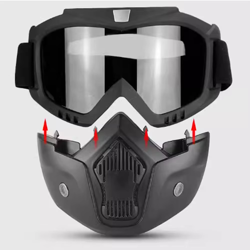 Goggles Full Face Hd Transparent Fog-proof Sand-proof Electric Welding Protective Glasses Versatile Breath-proof Windproof Mask
