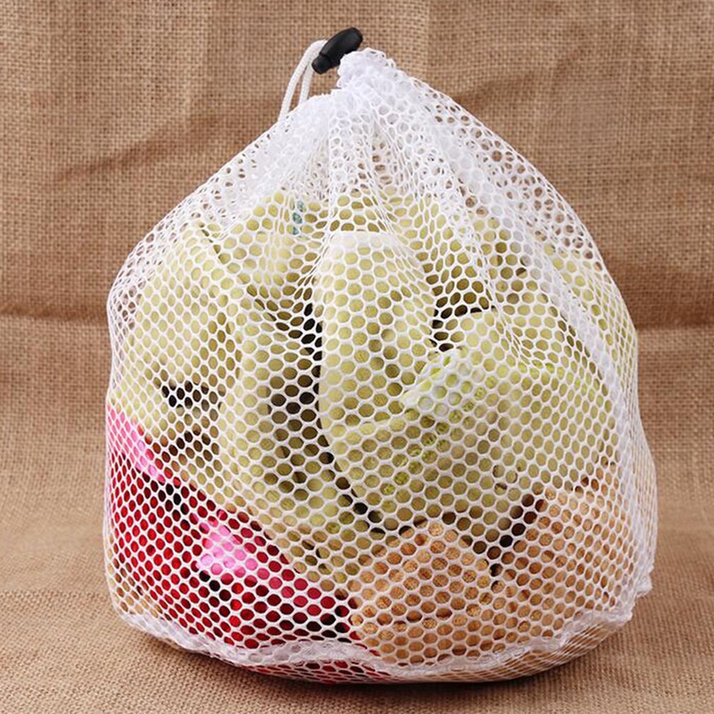 Laundry Mesh Bags Drawstring Net Laundry Saver Mesh Washing Pouch Strong Washing Machine Thicken Net Bag: Default Title