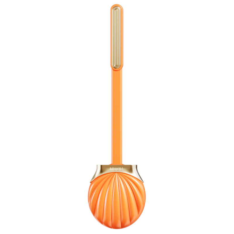 Silicone Shell-shaped Toilet Brush Toilet Without Dead Angle Cleaning Brush with Long Handle Wall Mounted Toilet Brush Holder: 02