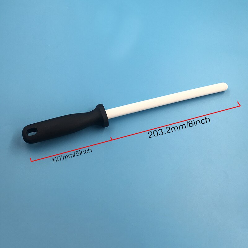 finne keramisk slipestokk slipestokk sliper keramisk pinne slakter keramisk kniv pinne svingkniv pinne: 8 tommer