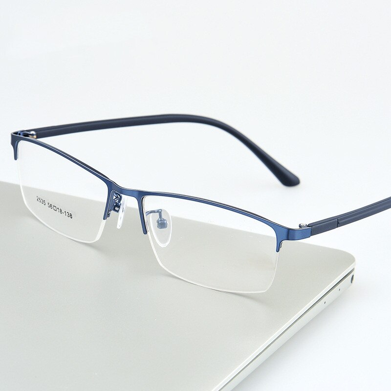 Myopia Glasses Frame Steel Plate Half-rim Glasses-computer Eyeglasses Frames Frame Eyewear Male