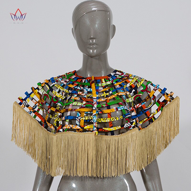 Ankara-collares de Red africana, chal con borla para mujer, accesorios de ropa, Collar africano multihebra, joyería SP055
