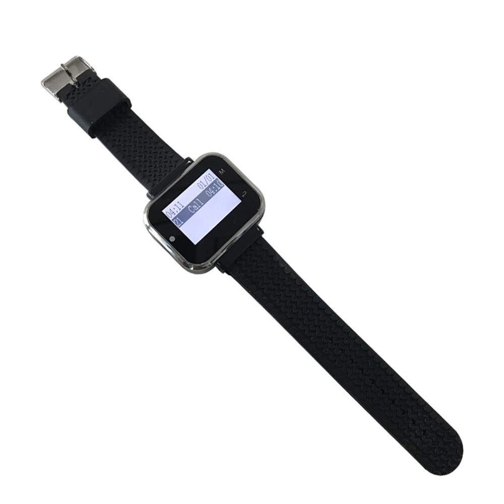 Jingle bells functioneel draadloos oproepsysteem 2 oproepknoppen + 1 stuks horloge-pager voor restaurantapparatuur oproepbel