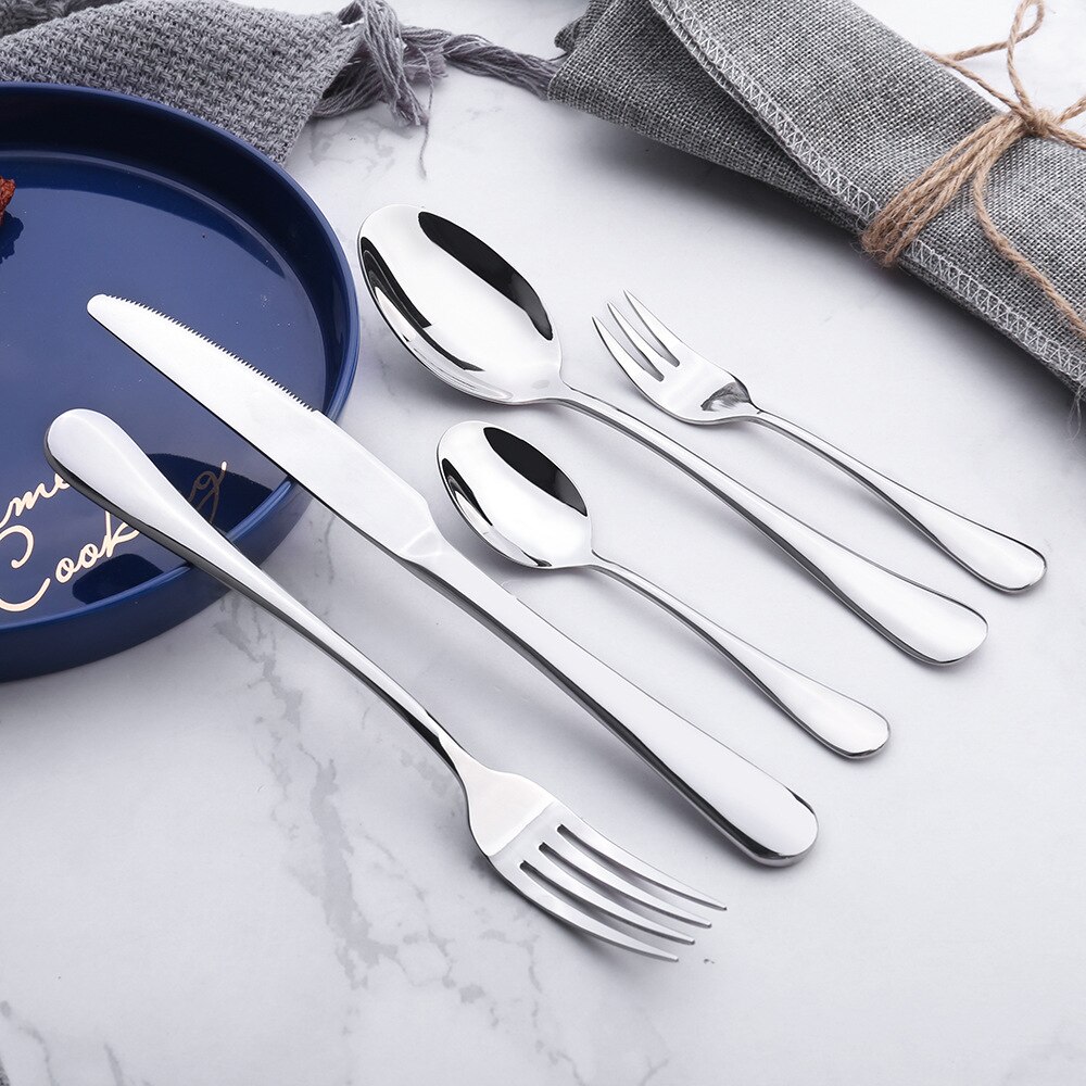 304 Stainless Steel Knife And Fork Spoon Set Stainless Steel Spoon Restaurant Hotel Steak Knife And Fork