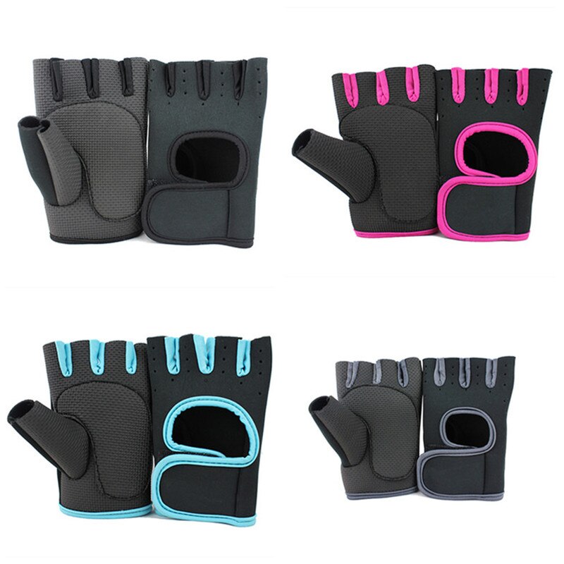 1 Pair Training Pols Handschoenen Gym Half Vinger Handschoenen Sport Fitness Oefening Handschoenen Anti-Slip Weerstand Gewichtheffen Handschoenen