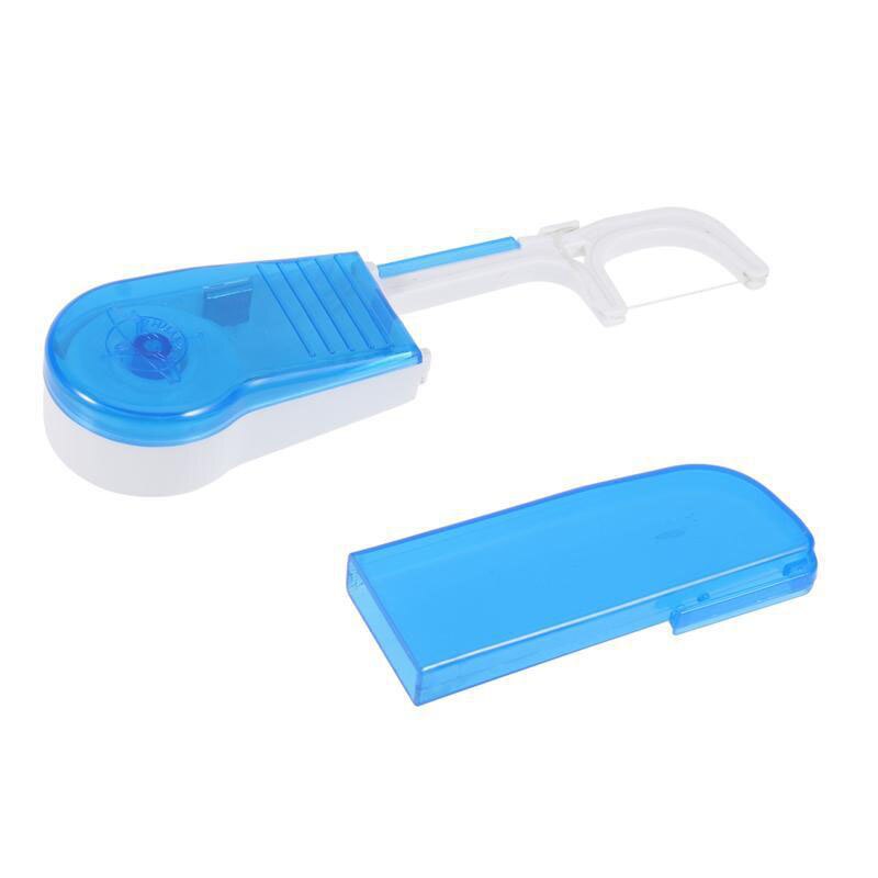 30 Meters Portable Dental Floss Box Portable Flossing Artifact To Reuse And Clean Between Teeth Plastic Toothpick Box