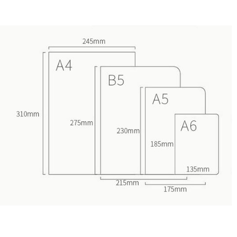 A4 Solid Color Waterproof File Folder 5 Grid Multi-Layer Layers Information Booklet Paper Clip A4 Office Stationery
