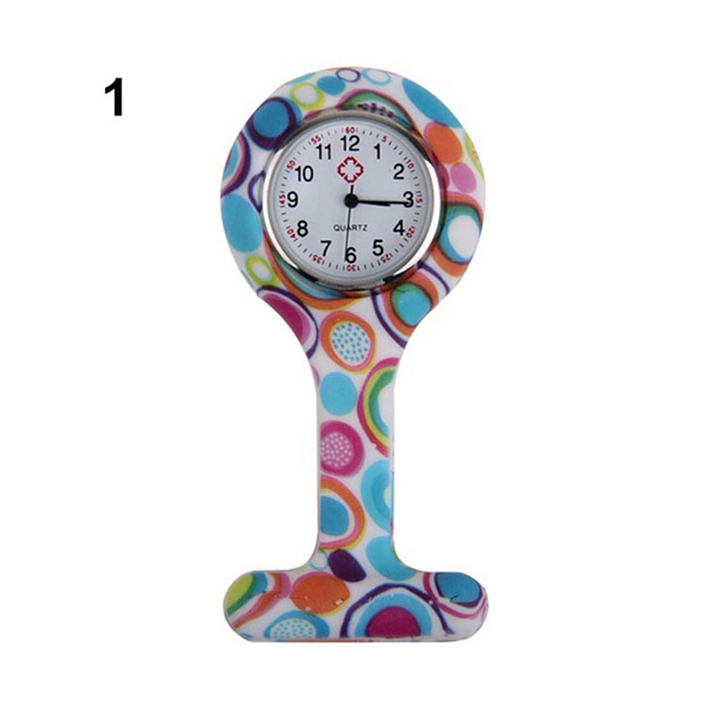Silicone Silicone Nurses Watch Brooch Tunic Fob Pocket Stainless Dial Watches LXH: Style 1