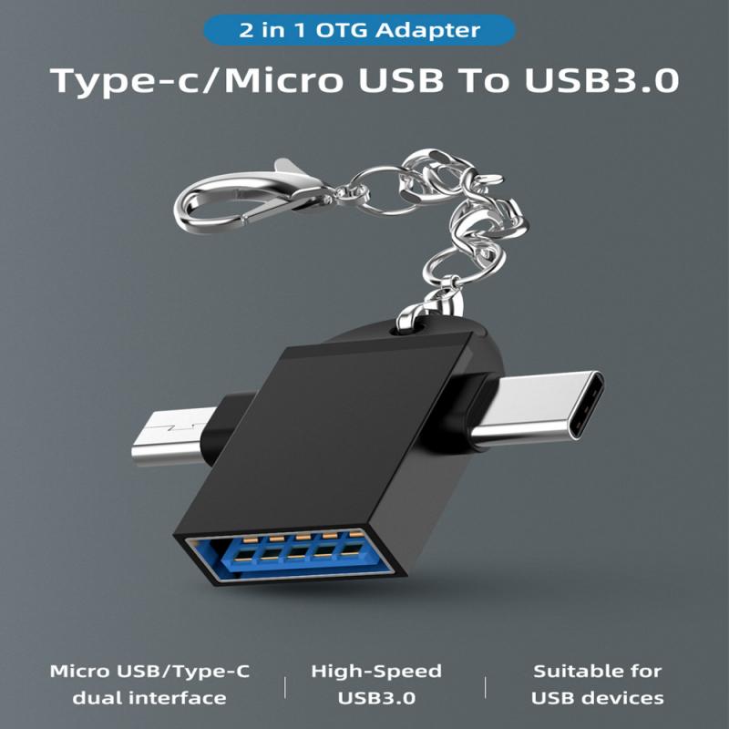 Heißer! 2-in-1 Typ-C Mikro USB OTG Adapter Für Android Huawei USB 3,1 Daten Übertragen Konverter für Tablette Festplatte Telefon