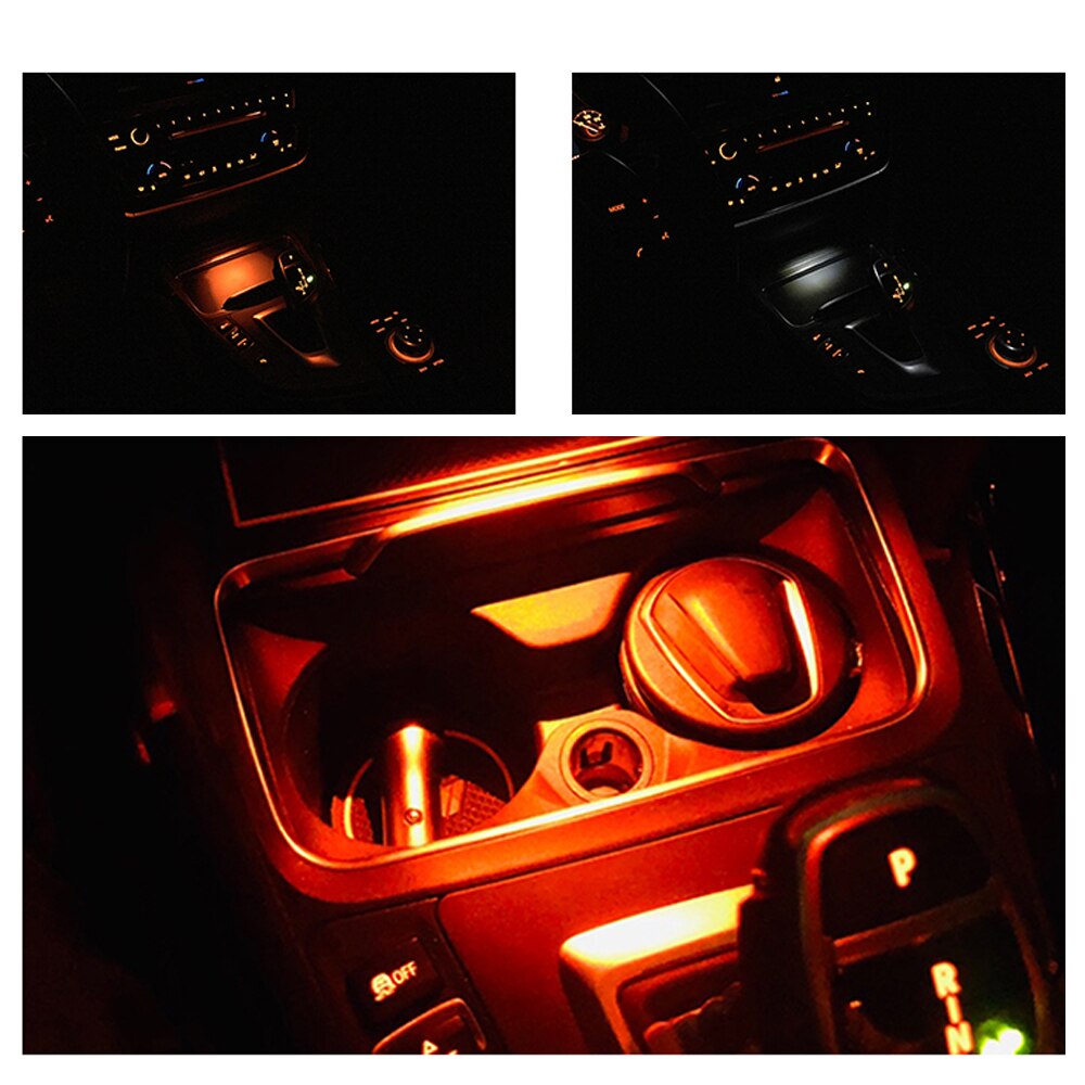 Omgivende lys til bmw  f30 f32 3- serie belysning interiør askebæger atmosfære dekorativ lampe central kontrol armlæn boks