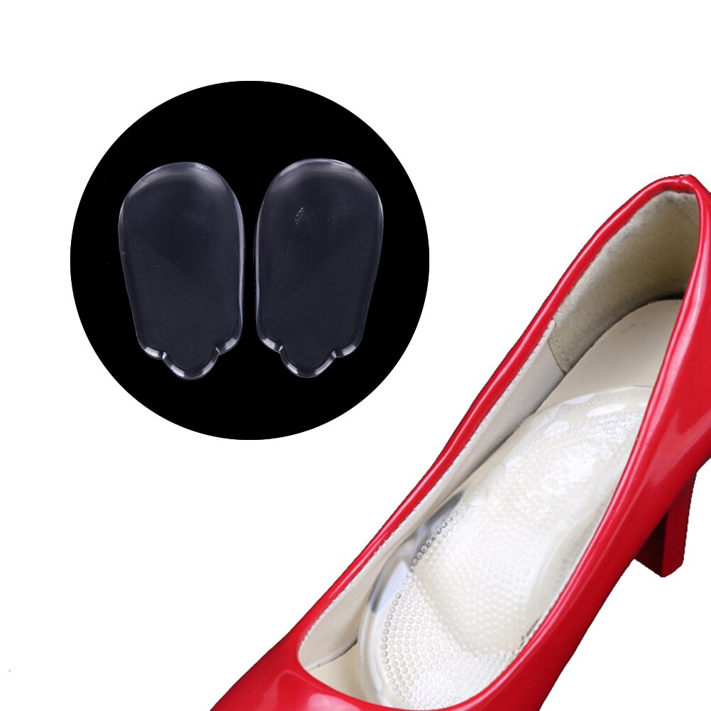1 Pair Clear Unisex Gel Metatarsal Forefoot Arch Support Shoe Inserts Cushion Insoles Pad