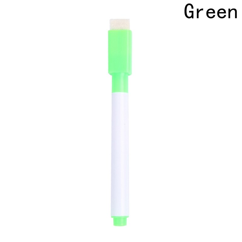 2 stuks/set merk magnetische whiteboard stiften uitwisbare whiteboard markers magneet ingebouwde gum kantoor schoolbenodigdheden: Gr