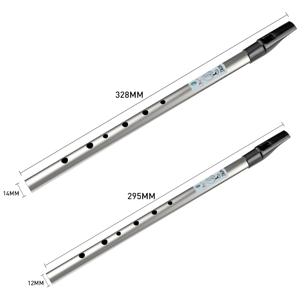 NAOMI Traditional Irish Tin Whistle Nickel-plated Brass Penny Whistle Key Of D Irish Whistle Six-holed Woodwind Instrument