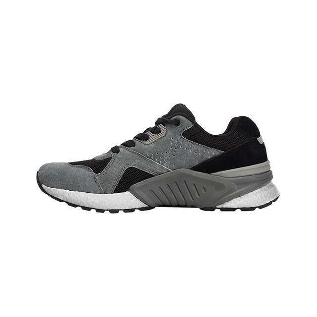 Arrivo Xiaomi Mijia scarpe da ginnastica retrò da corsa Sport in vera pelle resistente traspirante per lo Sport all'aperto: 41 Grey black