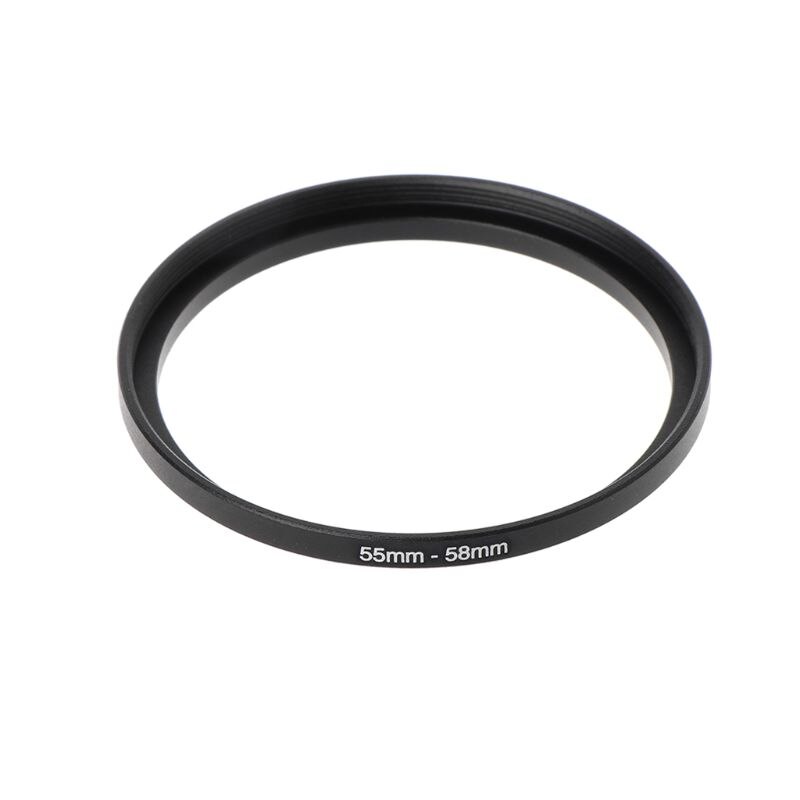 7PCS/SET 49MM-77MM Universal Black Metal Aluminum Alloy Step-up Ring Common Camera Lens Adapter Filter Set Accessories