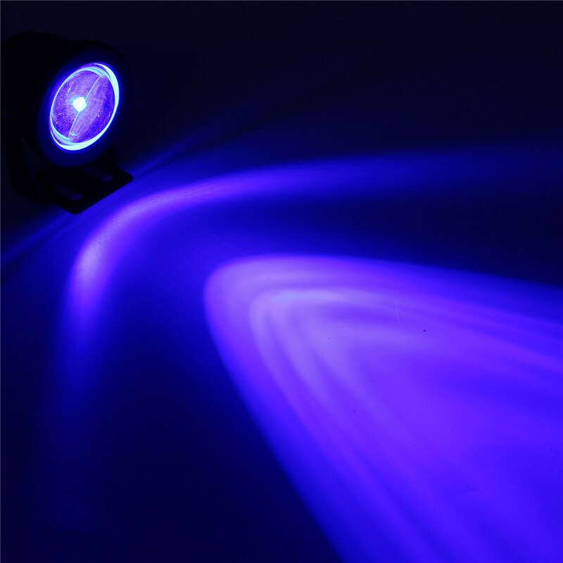 Waterdichte  ip68 led onderwaterlamp lichtblauw verlichting  dc 12v 10w zwembad boot jacht vislamp decoratie: Zwart