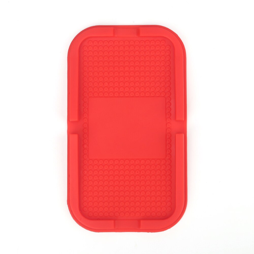 Biltilbehør anti-skli matte pad universal bil dashbord glidende silikon gummi gel matte mobiltelefon holder for smarttelefon: Rød