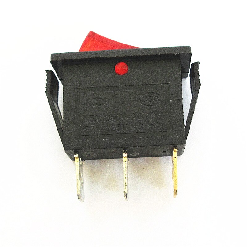 10pcs KCD3 Rocker Switch ON-OFF 2 Position 3 Pin E... – Vicedeal