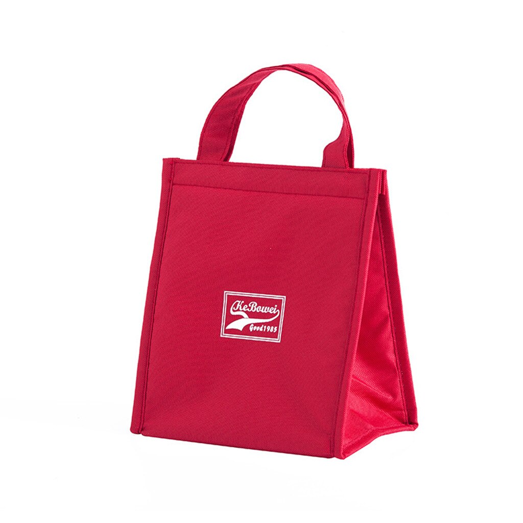 Tote Thermische Zak Zwart Waterdichte Oxford Strand Lunch Tas Voedsel Picknick Vrouwen Kid Mannen Koeltas: Red S