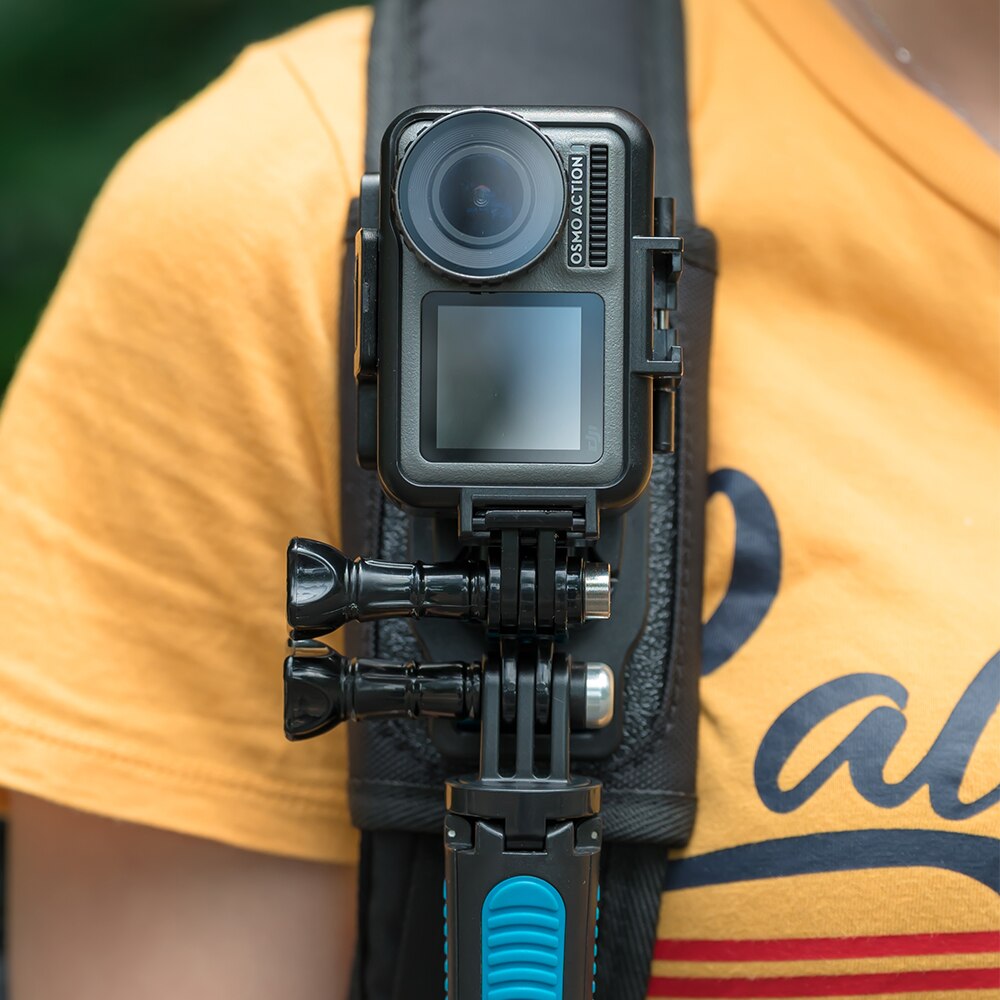 TELESIN Verticale Horizontale Frame Case met Koud Schoen Snelsluiting Behuizing Bracket Mount voor DJI Osmo Action Accessoires