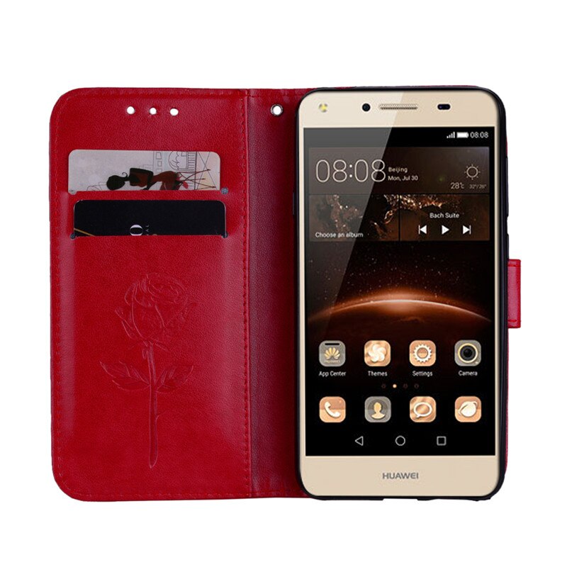 3d- blommigt läderfodral för huawei honor 5a 5 a lyo -l21 fodral plånboksfodral för huawei  y5 ii cun -u29 cun -l21 korthållarefodral