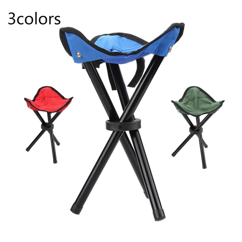 Oxford Cloth Fishing Small Stool Portable Three Foot Fishing Chair Stool Lightweight Folding Chairs Fishing Accessories