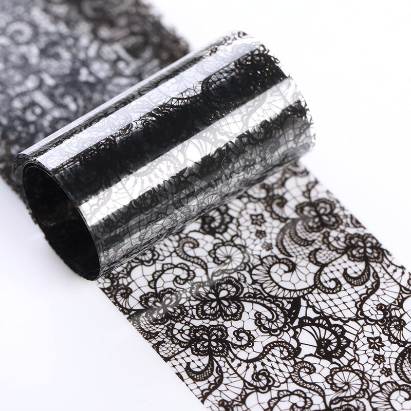 1 rulle neglefolier leopard træ negle mærkat papir camouflage print nail art wraps gør-det-selv-overførsel klistermærke negle mærkater dekoration: Himmelblå