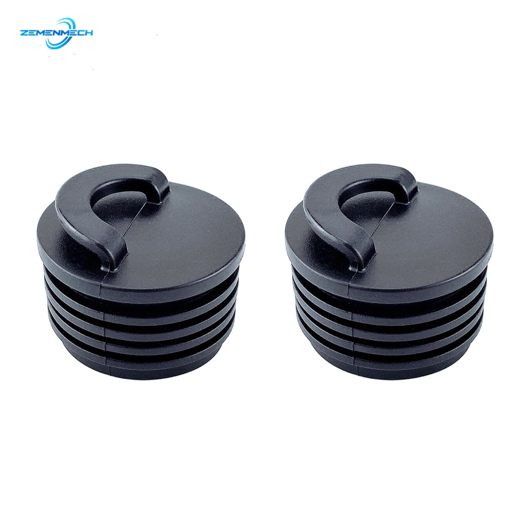 2 Stuks Universele 40Mm Zwart Rubber Drain Gaten Stekkers Scupper Stopper Bungs Drainage Kajak Marine Boot Raften Rubberboot Kano vlot