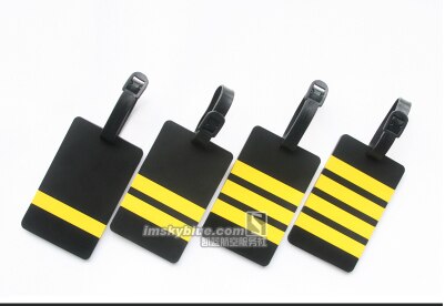 pilot epaulette finaning bagażu finaning wózek na bagaż: 4 Luggage tags