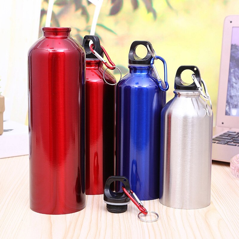 500ml rustfrit stål mountainbike sport vandflasker + lækage bevis cap gym kantine tumbler vandflaske med låg