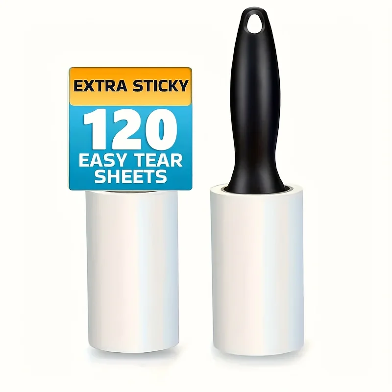 Ultra Sticky Lint Roller for Eliminating Pet Fur-Ideal for Furniture,Clothing &Carpets|Tool for Cleaning Pet Hair Hair Adhesive: WHITE