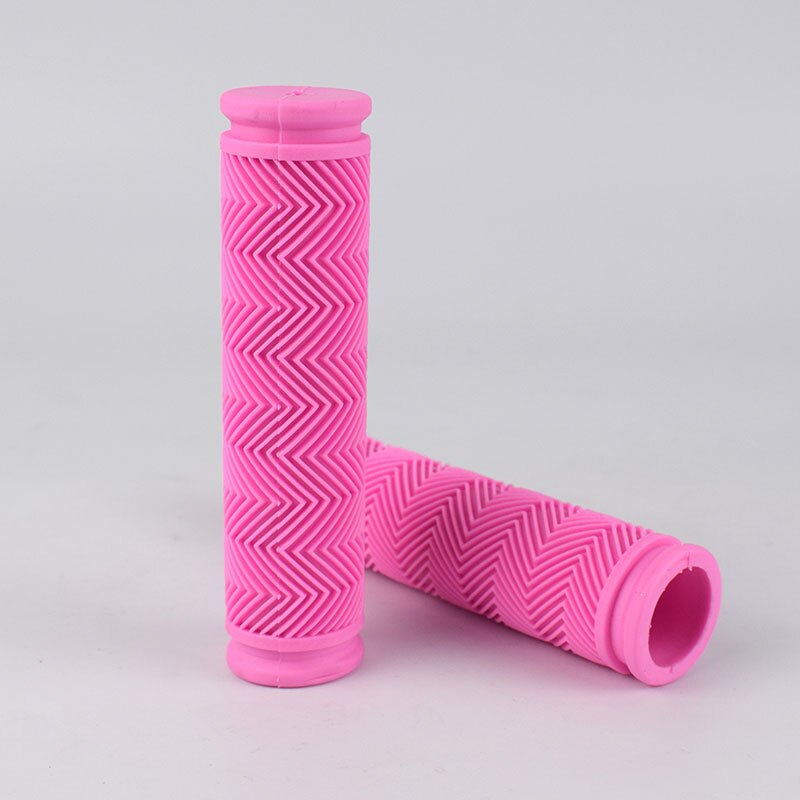 Empuñaduras de goma para manillar de bicicleta, puños suaves a prueba de golpes, accesorios para bici de montaña y carretera, BMX, 1 par: 1 pair pink